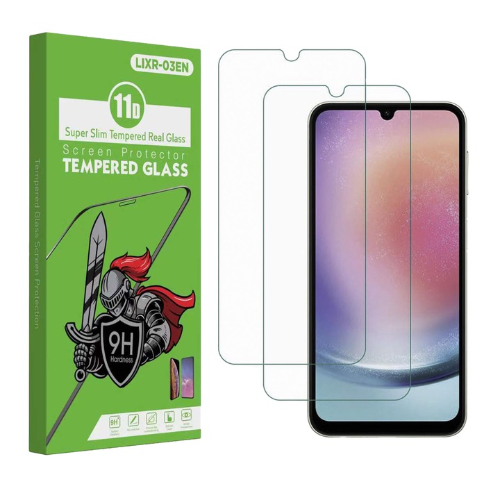 Set 2 Folie de Protectie pentru Samsung Galaxy A26, din Sticla Securizata 9H+, Claritate Super HD, Tratament Electronic Oleofobic si Anti Amprente
