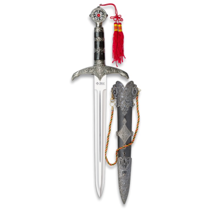 Cutit Dagger ALBAINOX SPATHAKI TOLE10, 26.7cm, cu teaca