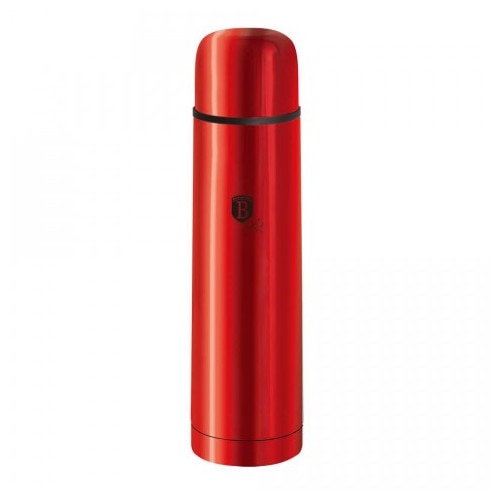Termos Inox Berlinger Haus BH-1756 Metallic Line, 1 L, Rosu