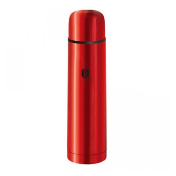 Termos Inox Berlinger Haus BH-1756 Metallic Line, 1 L, Rosu Termos Inox Berlinger Haus BH-1756 Metallic Line, 1 L, Rosu