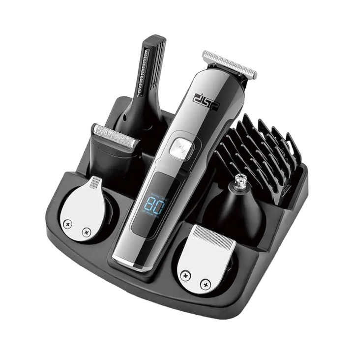 Set aparat de tuns si barbierit- 6in1, DSP, 5W, IPX6, 4.5x16cm