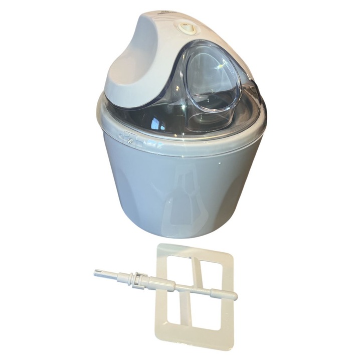 Aparat de Inghetata, Sorbet si Iaurt Inghetat Eisenbach, 1.5 L, 20 x 25 cm, Timp Preparare Aproximativ 30 minute, Alb/Bleu deschis