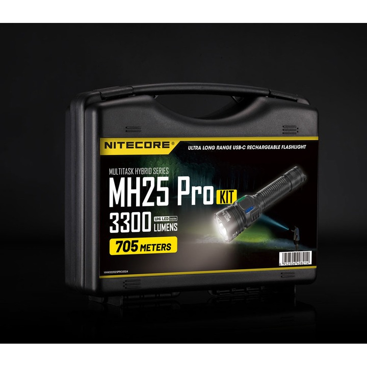 Lanterna NITECORE MH25 Pro, 3300 Lumeni, USB-C, 21700, IP68
