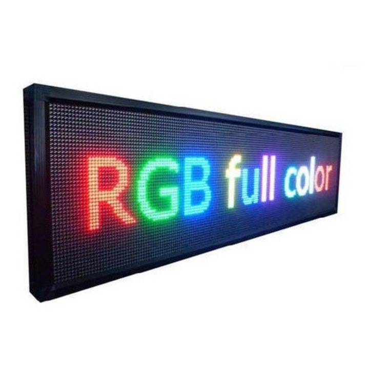 Panou LED Tradesor RGB 71x23cm, IP67, negru mat