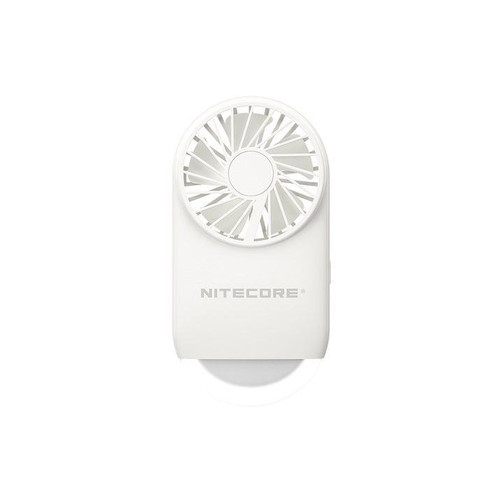 Ventilator NITECORE NEF02, 4 viteze, LED, alb, 24mm x 97g