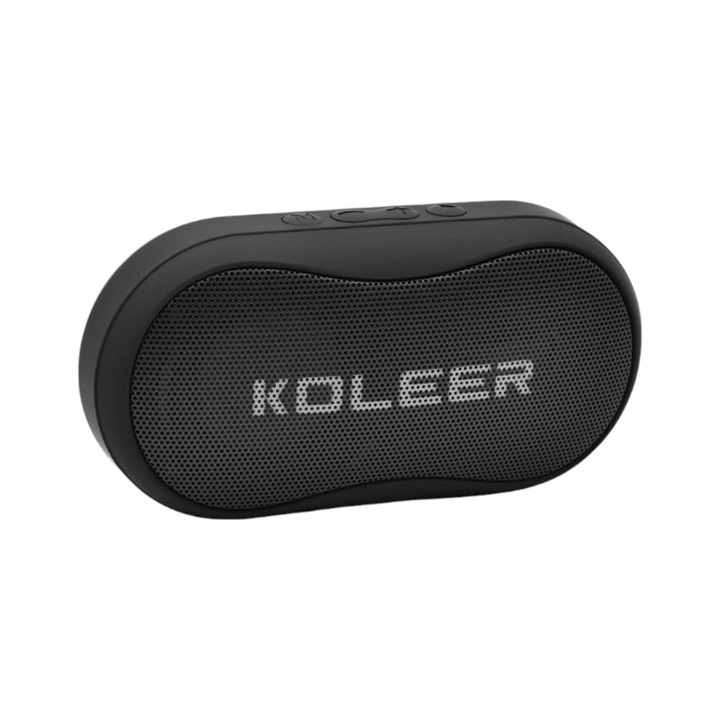 Boxa portabila Tradesor, Bluetooth, 5W, neagra, 15.5x8x8cm