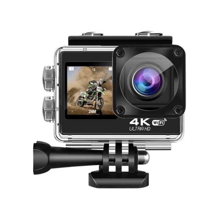 Camera video sport Tradesor V8R 4K WiFi, 20MP, 30m adancime, 1080P