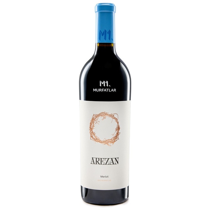 Vin Rosu M1. Murfatlar Arezan Merlot, sec, 0.75l