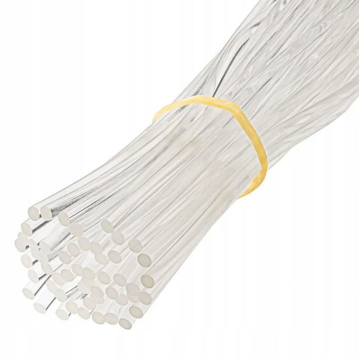 Adeziv Pentru Sudarea Plasticului, Electrozi, Temperatura De Lucru: 260–300°C, Forma: Sarma Uniforma, Greutate: 100 G, Material: Poliuretan (Pur), 23 x 3 mm, Transparent, 100 G