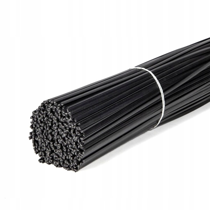 Electrod Pentru Plastic PPe+Pa, Diolut, 1 kg, 3.5x42 mm, Temperatura De Utilizare 350-420°C, Forma Fir Cu Lungimea De Aproximativ 42 cm, Forma Triunghiulara 3.5 mm, Sudam Materiale Plastice, Negru