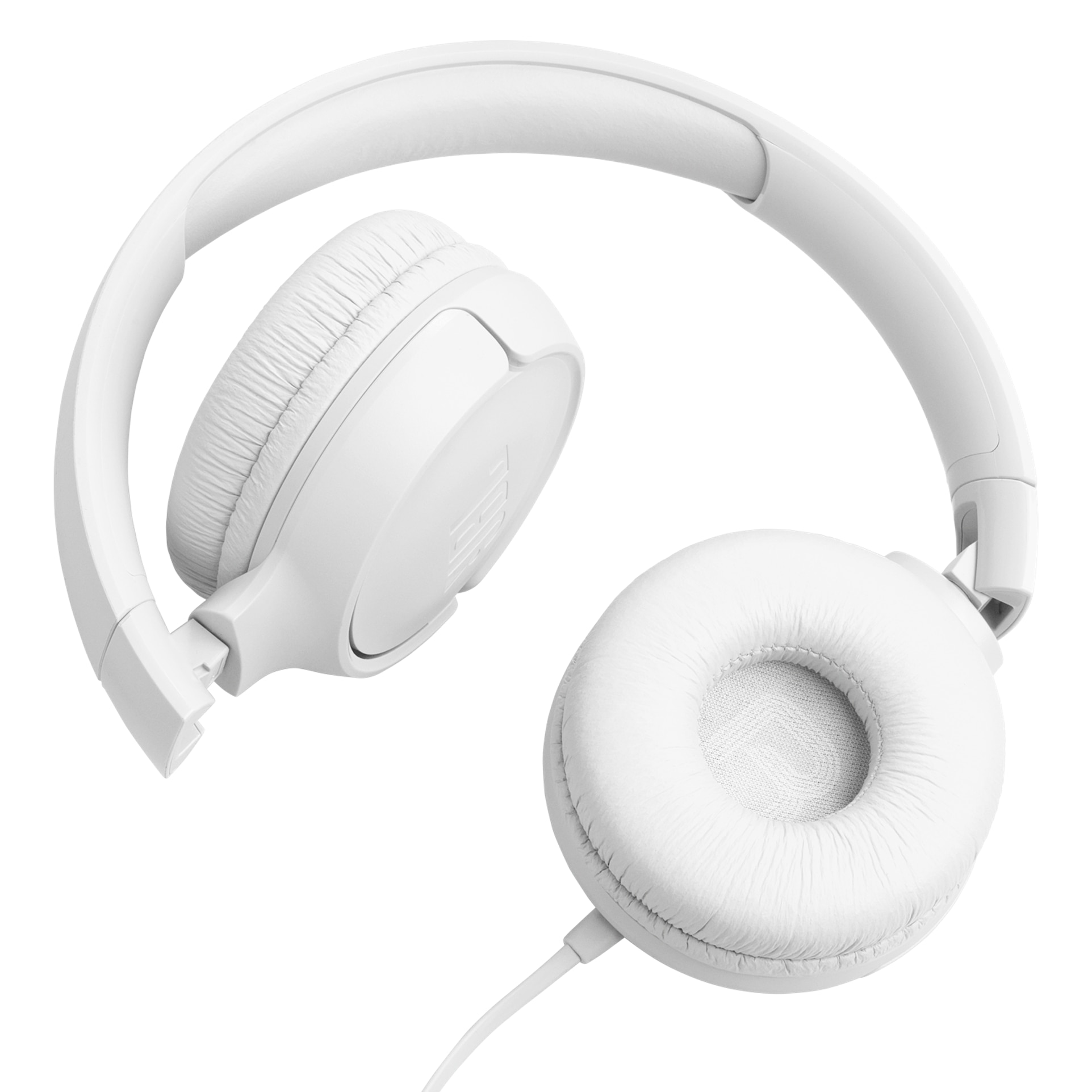 Casti JBL Tune 520C, Cu fir, On-ear, Microfon, USB-C, alb
