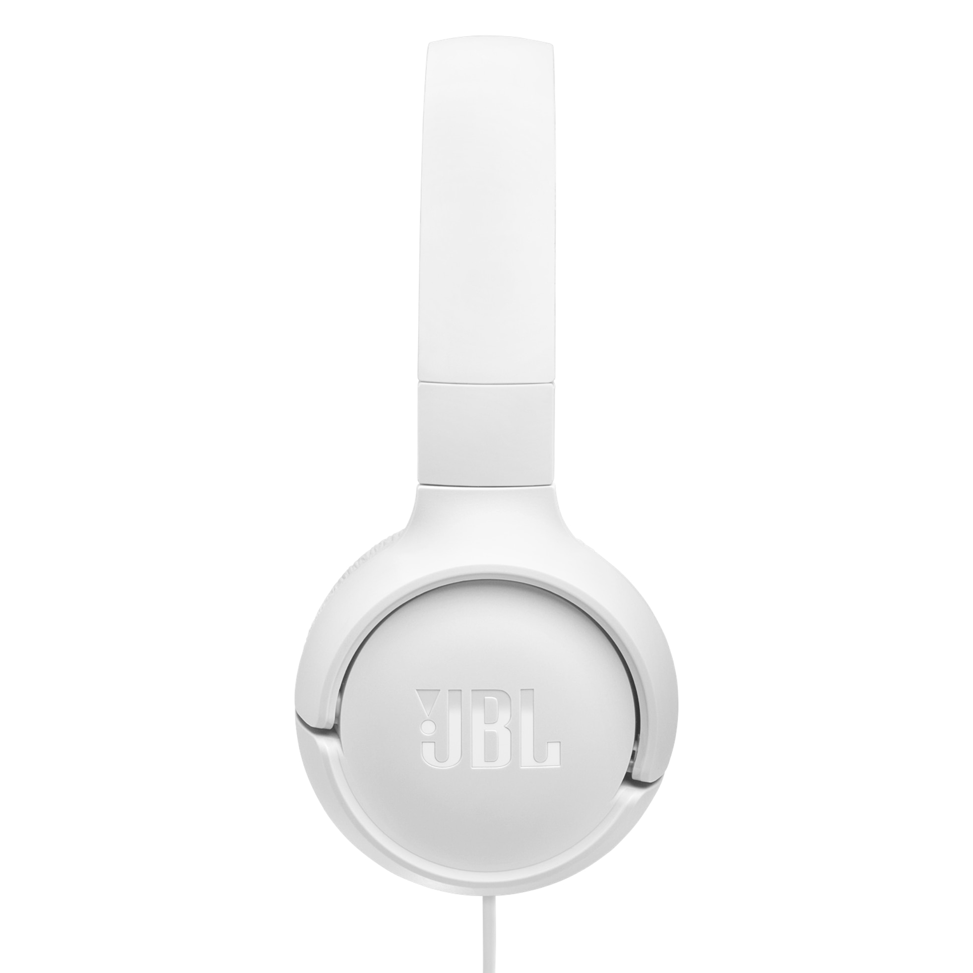 Casti JBL Tune 520C, Cu fir, On-ear, Microfon, USB-C, alb