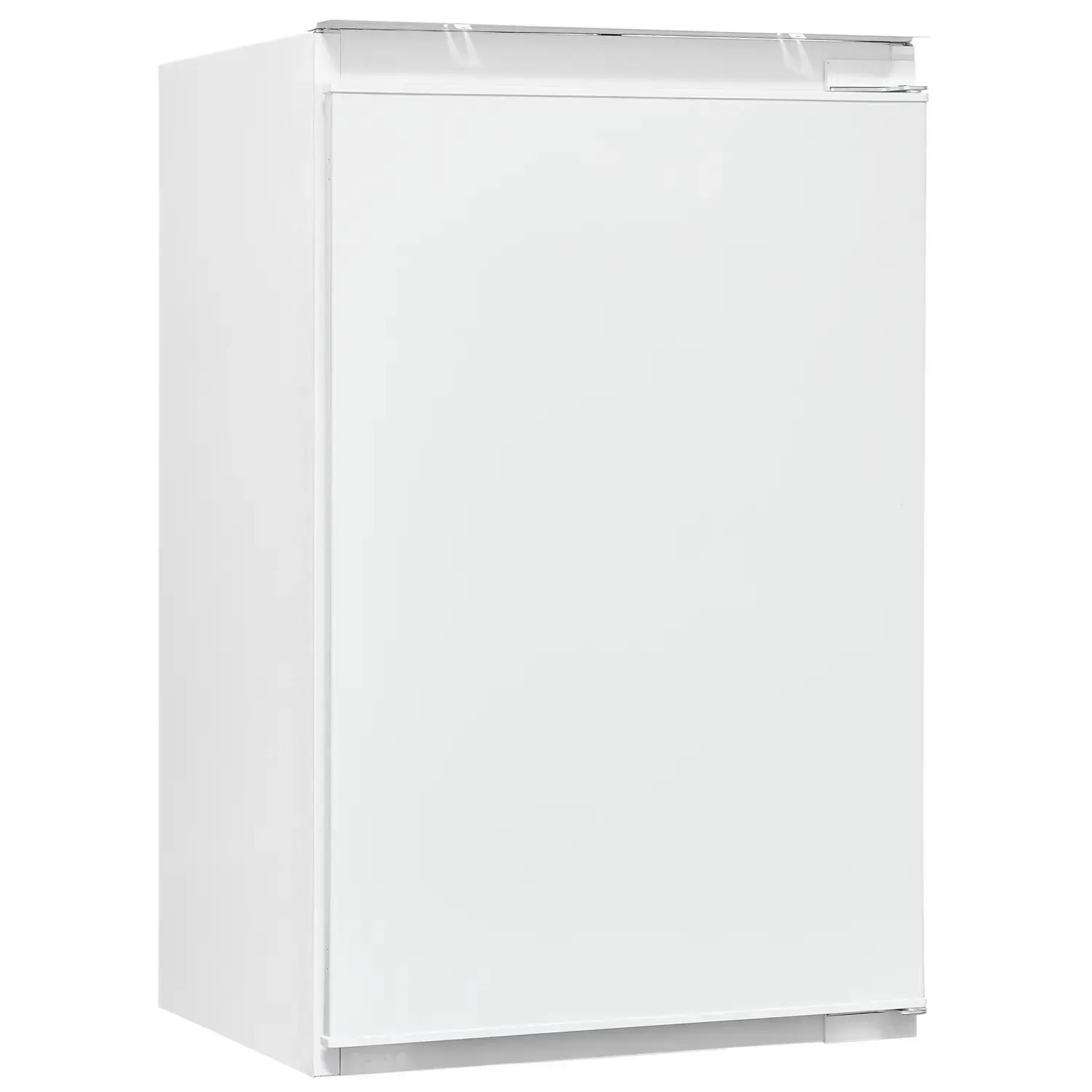 Mini frigider undercounter Exquisit, capacitate totala 119 litri, H 88 cm, congelator 4 stele, No Frost, compartiment pentru fructe si legume, 2 rafturi din sticla, iluminat interior LED, control mecanic de temperatura, picioare ajustabile, alb