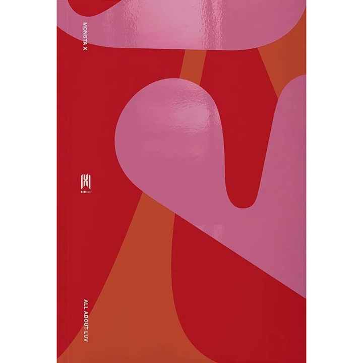 Monsta X: All About Luv (Lower Right Deluxe Photo Book 1) - CD, K-pop, 88 oldal, 3 gyűjthető kártya szett