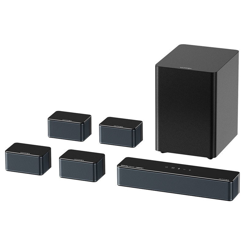 Soundbar Ultimea Poseidon D80 Boom, 7.1, Dolby Atmos, 500W, control prin aplicatie, 10 benzi egalizator, Bluetooth 5.3
