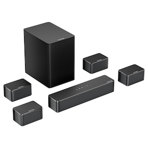 Soundbar Ultimea Poseidon D70, 7.1 Canale, Subwoofer Wireless 6.5", 4 Boxe Surround, 10 Benzi Egalizator
