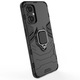 Кейс G-Ring Defender, съвместим с OnePlus Nord N20 5G, Antishock Armor, въртящ се на 360 градуса пръстен, вграден магнит за закрепване в кола, TPU и PC, черен