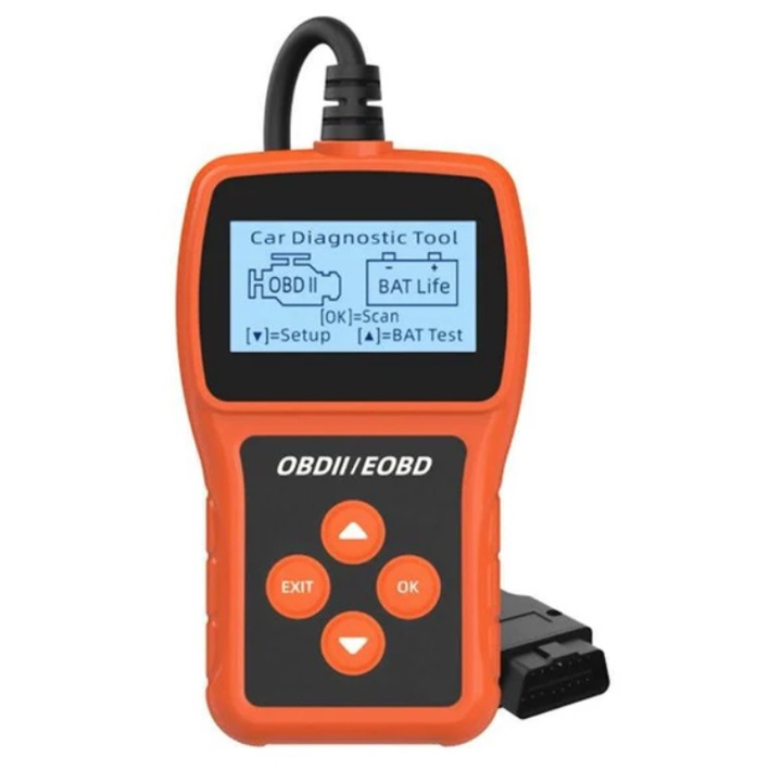 Q GZ036 OBDII/EOBD autódiagnosztikai teszter hibakódok olvasására/törlésére