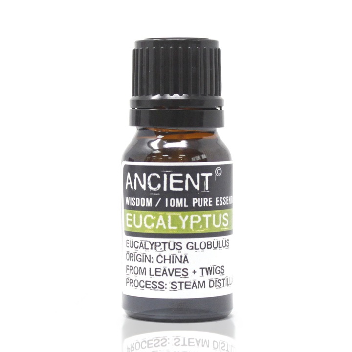 Ulei esential de eucalipt, Intelepciune antica, aromaterapie, 100% pur, nediluat, 10 ml