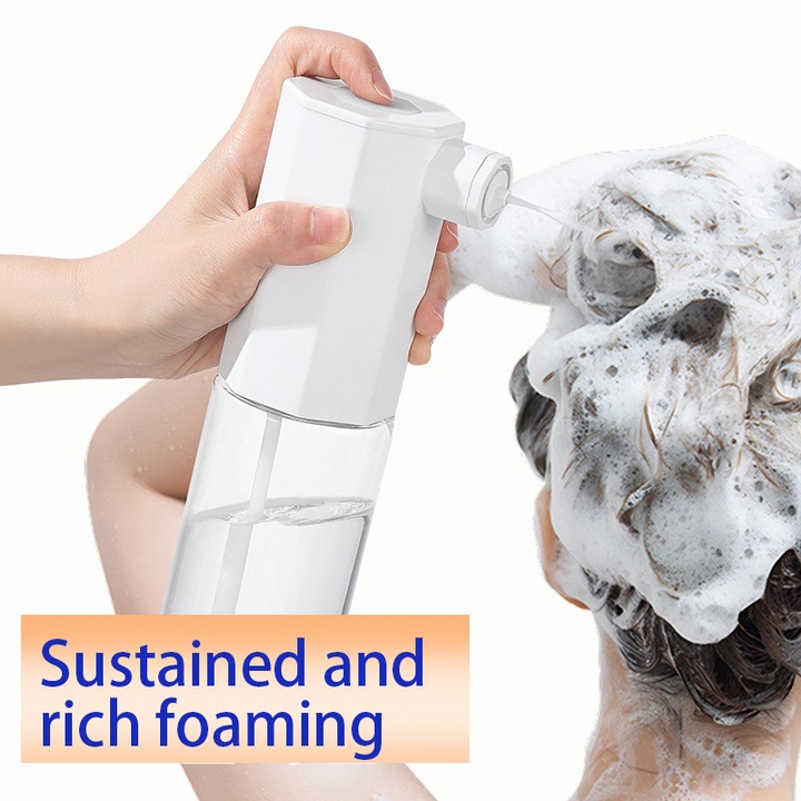 Elektromos habadagoló, 300 ml, 1200 mAh, 5W, samponhoz és tusfürdőhöz