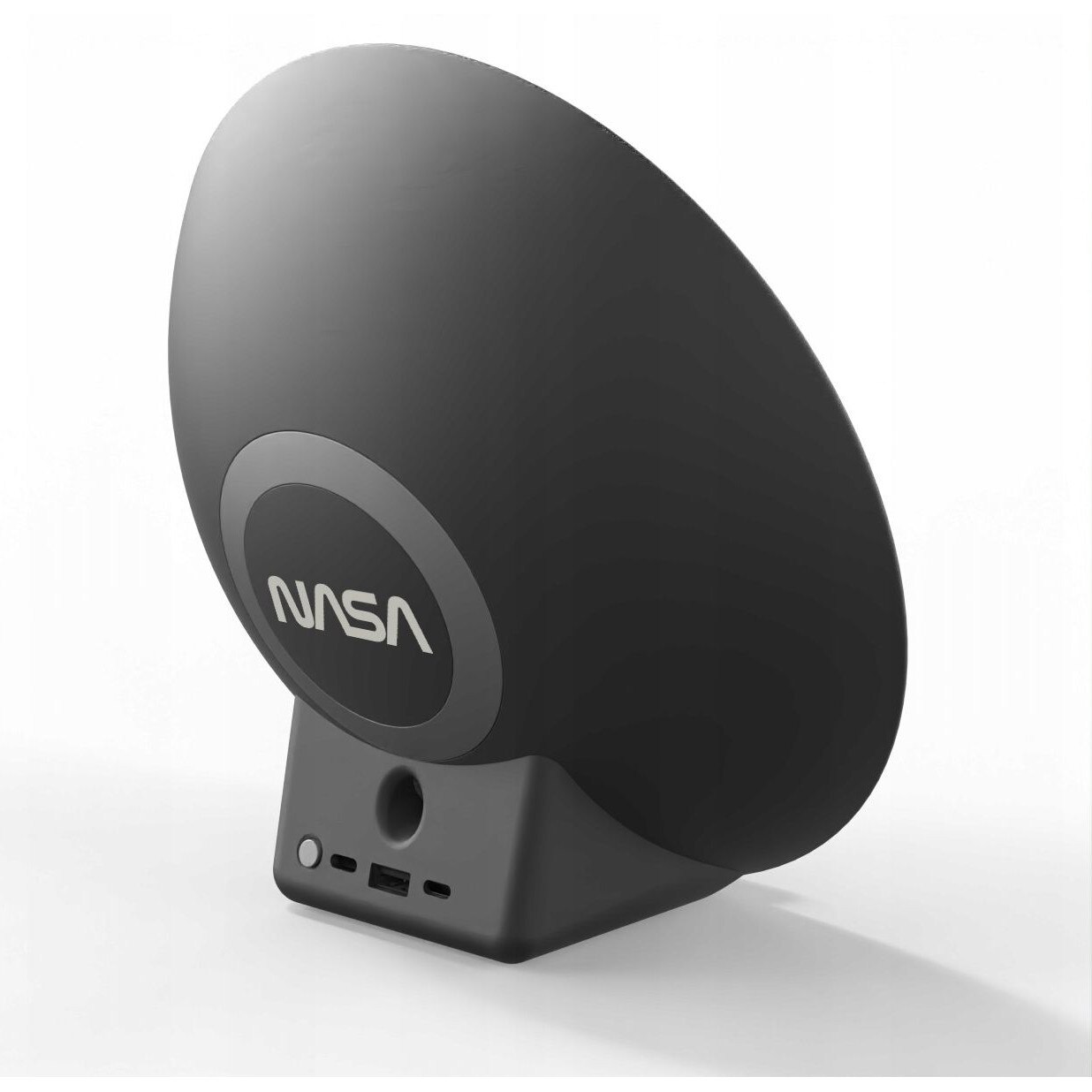 Difuzor Bluetooth cu ceas, incarcator QI, lampa LED, alarma cu zgomot alb, NASA SPC600