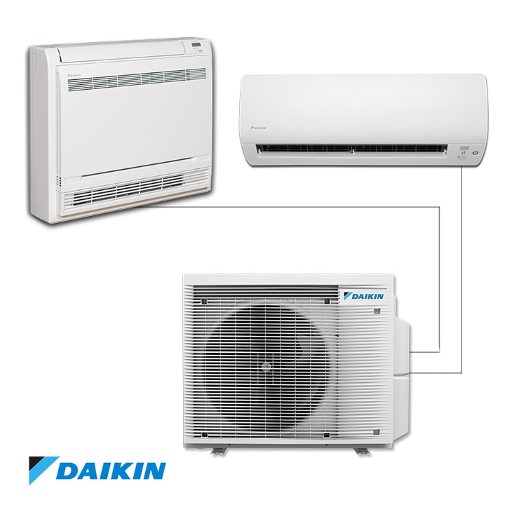 Unitate exterioara pentru sistem multi-split Daikin 2MXM40A, 14000 BTU, 27 m², Pana la 2 unitati interioare, A+++/A++, R-32, Alb