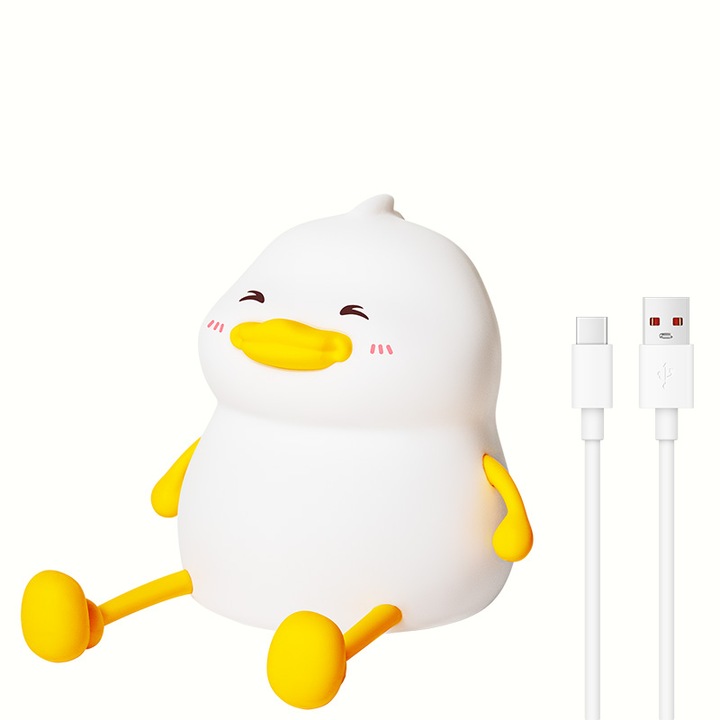 Lampa Chubby Duck, LED, 3W, sárga és fehér, 150x131x122mm