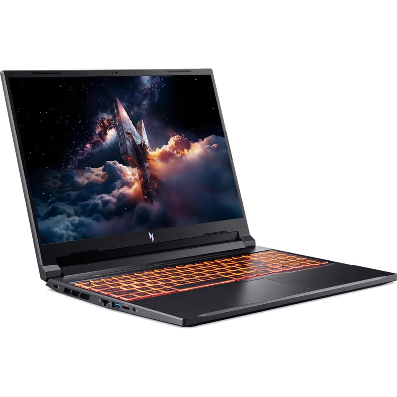 Laptop Acer Gaming 16'' Nitro V 16 AI ANV16-42, WUXGA IPS 180Hz, Procesor AMD Ryzen™ 7 260 (16M Cache, up to 5.1 GHz), 16GB DDR5, 1TB SSD, GeForce RTX 5070 8GB, No OS, Shale Black