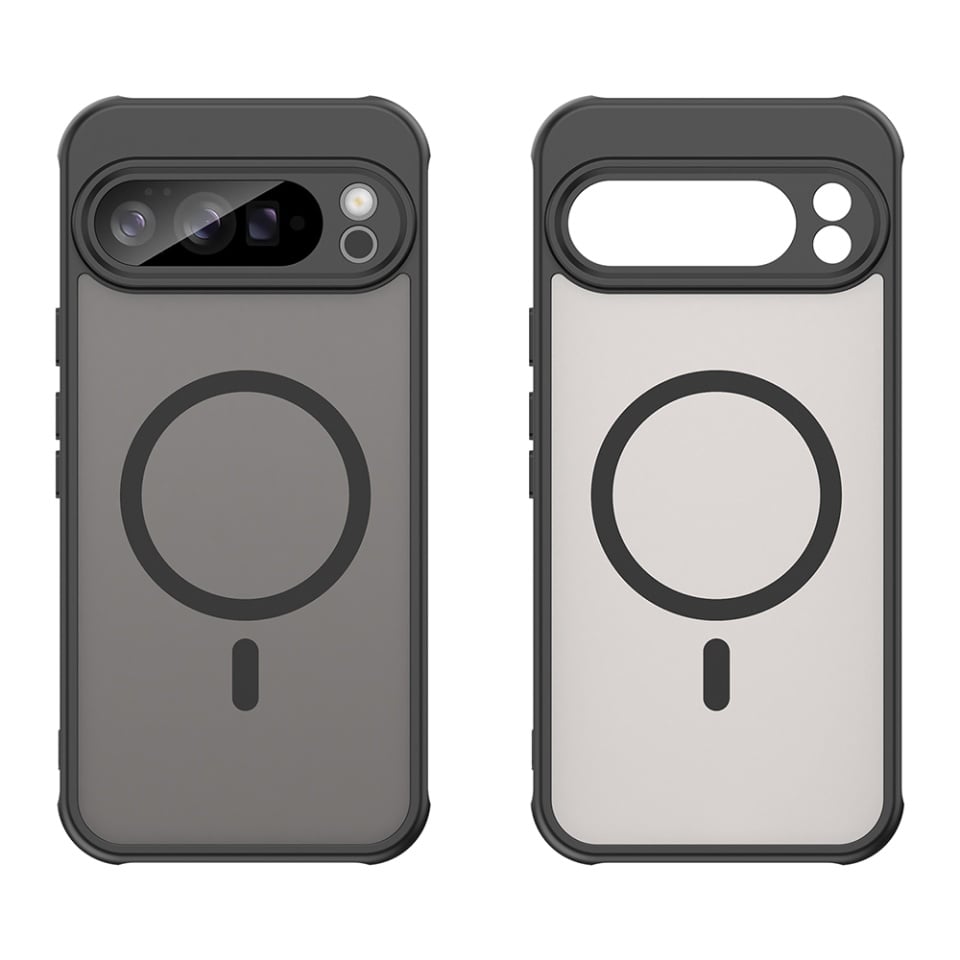 Husa pentru Google Pixel 10 Pro XL, SKYDDAR INNOVATION, HaloFrost MagSafe II, Antisoc, set cu sticker, Negru
