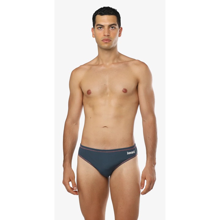 Slip inot Jaked barbati, MILANO, gri/rosu, marime XL