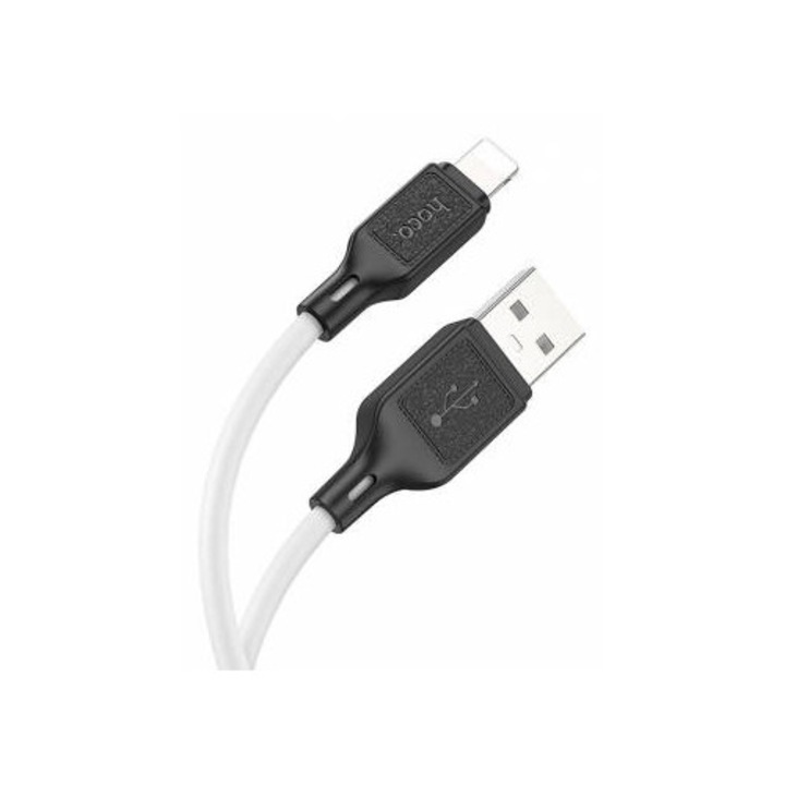 Cablu Date si Incarcare Hoco USB-A - Lightning X90 18W 1m Alb
