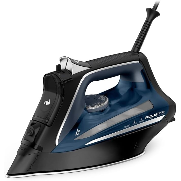 Fier de Calcat Rowenta Pro Master DW8209F0, 2800W, Jet Abur 200g/min, Talpa Microsteam 400 HD, Negru/Albastru