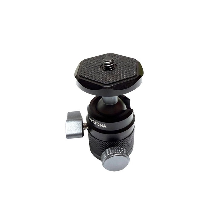 Cap tip bila Patona cu patina si surub 1/4 tata pentru camere si trepiede - 1435