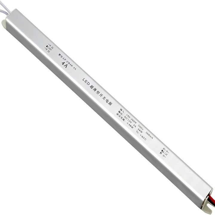 Sursa de Alimentare Ultra Slim LEDIGANT®, Interior, 12V, 4A, 48W