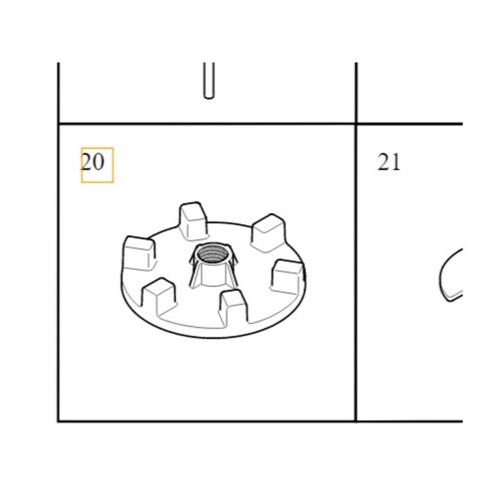 Suport roata de rezerva Volvo, 31660620 OE, pentru modele XC90 (2020-), S90, V90 (2020-), S60, V60 (2012-), XC40 (2021-), C40 (2022-), piese auto originale.