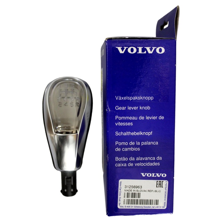 Maneta schimbator de viteze din piele Volvo V40 V40CC 2013-2019, manual 6, 31256963