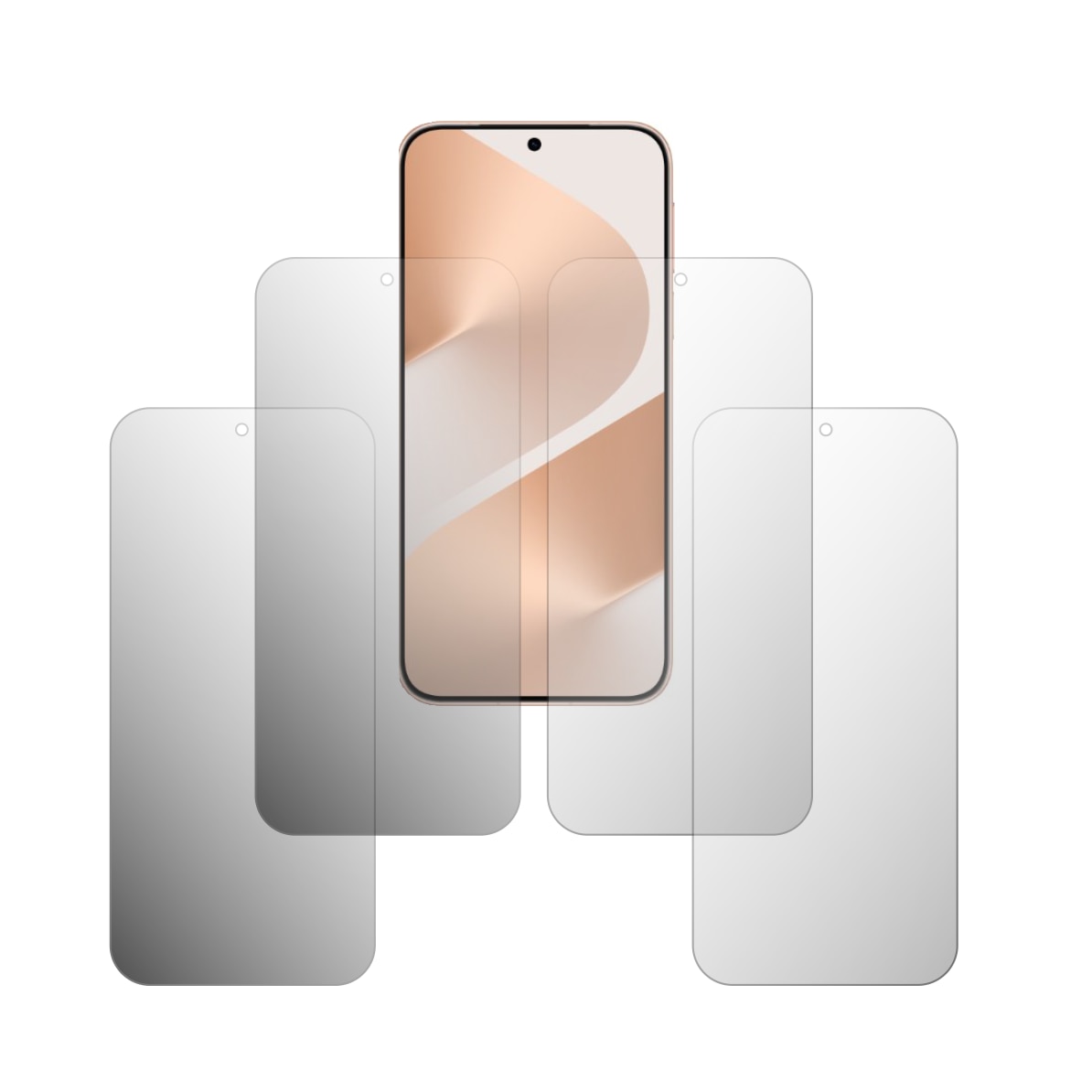 Set 4X Folie Protectie Ecran Folie24, pentru Huawei Pura 80 Pro, 2X Ultra-Clear + 2X Mate, Acoperire Full-Display si Case-Friendly, Adezive, Flexibile cu Auto Regenerare