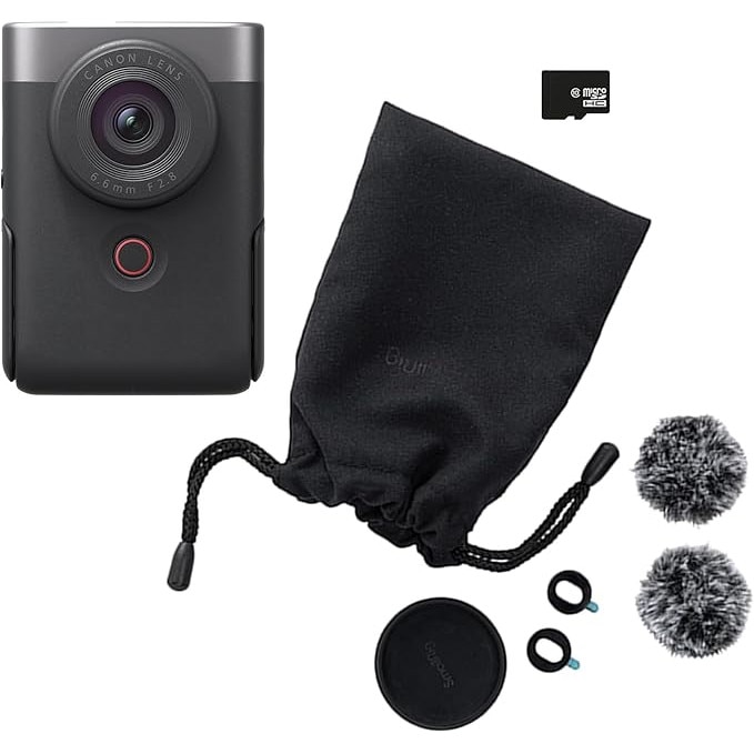 Camera Compacta Canon PowerShot V10 Vlogging Kit – 4K, Obiectiv