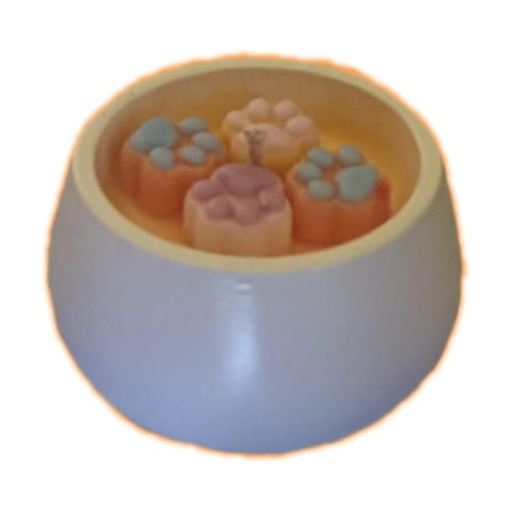 Lumanare parfumata din ceara de albine, model labute, 239 g