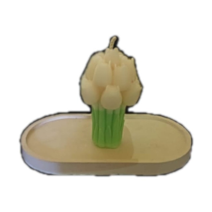 Lumanare parfumata din ceara de albine, parfum floral, 86 g