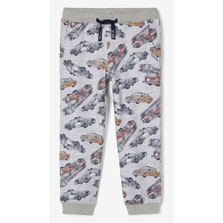 Pantaloni baieti bumbac organic Name It Robert Grey 3612