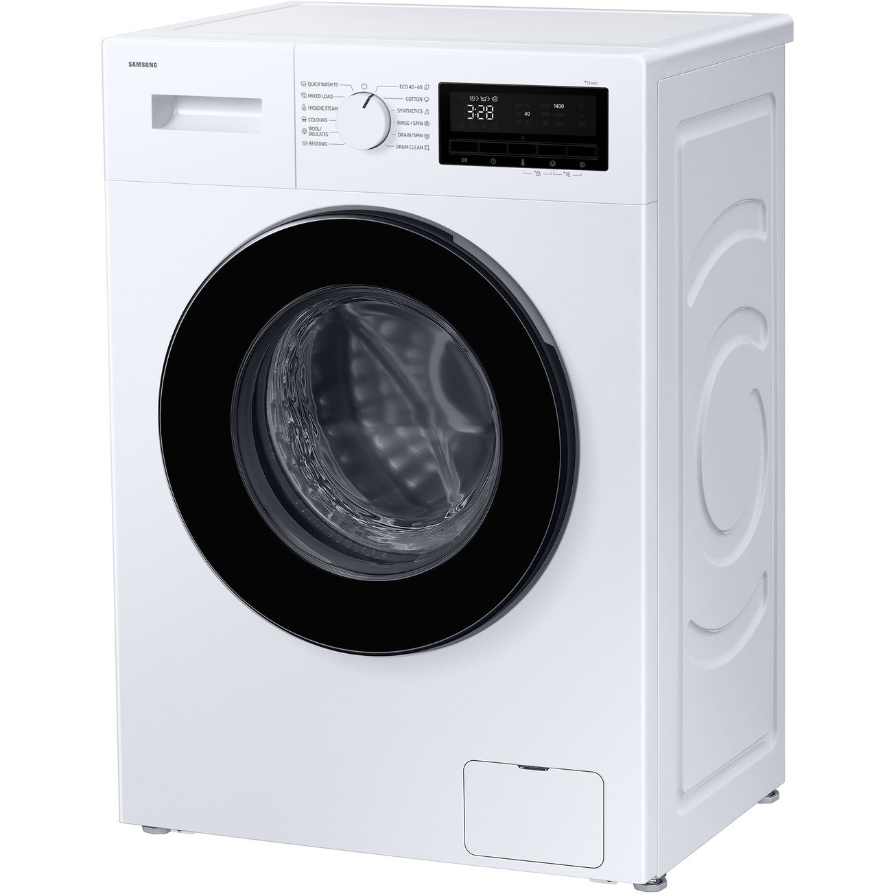 Masina de spalat rufe Samsung WW70FG3M05AWLF, 7kg, 1400 RPM, Clasa A, Hygiene Steam, Drum Clean, Quick Wash, Motor Digital Inverter, Alb