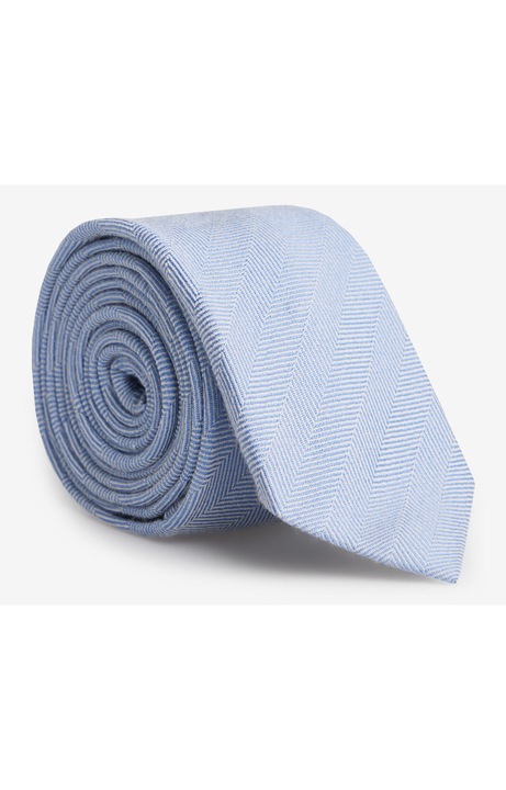Cravata VISTULA, model jodelka, 6 cm, albastra, dimensiune universala