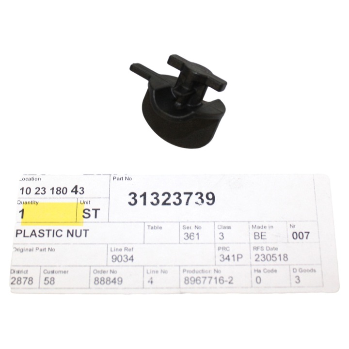 Légcsatorna bilincs VOLVO V40 S60 V60 S90 V90 XC40 XC60 XC90 II OE