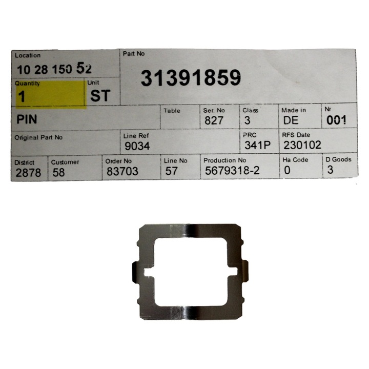 Tolatókamera csapszeg VOLVO S90 V90 XC90 II 31391859, eredeti