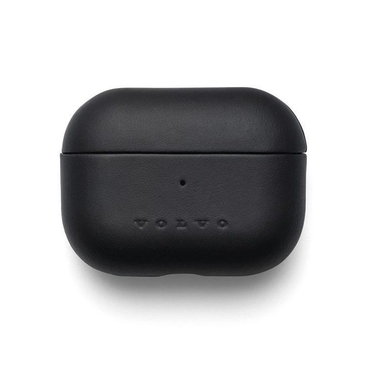 Bőrtok AirPods Pro-hoz, Volvo, grafit, 54x67x30mm