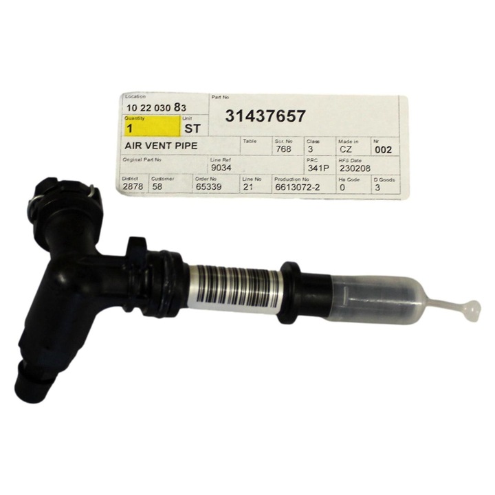 Kuplung szellőztető Volvo V40 V40CC, 2013-2019, új, 31437657