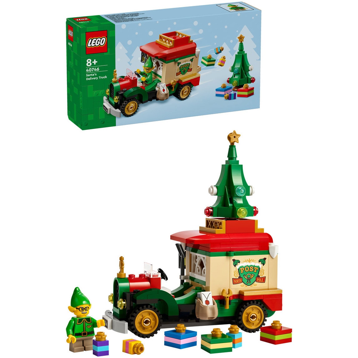 LEGO® - Camionul de livrare al lui Mos Craciun 40746, 224 piese