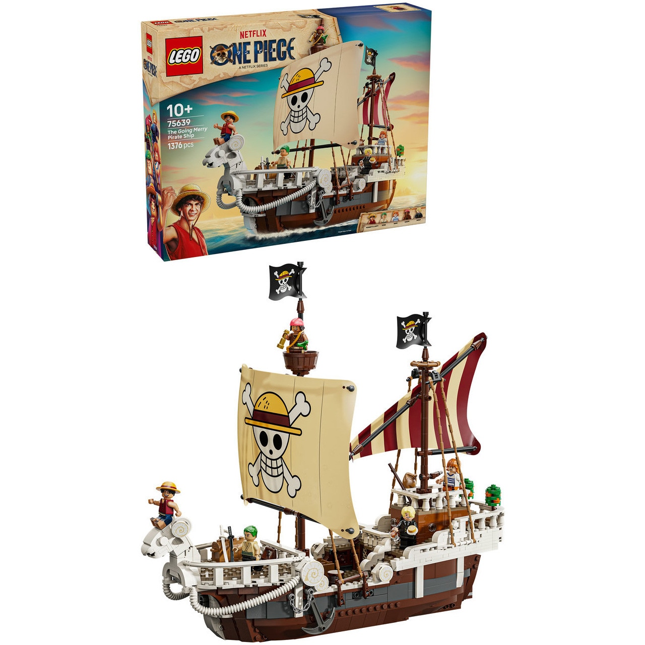 LEGO® ONE PIECE - Corabia de pirati Fasneata Merry 75639, 1376