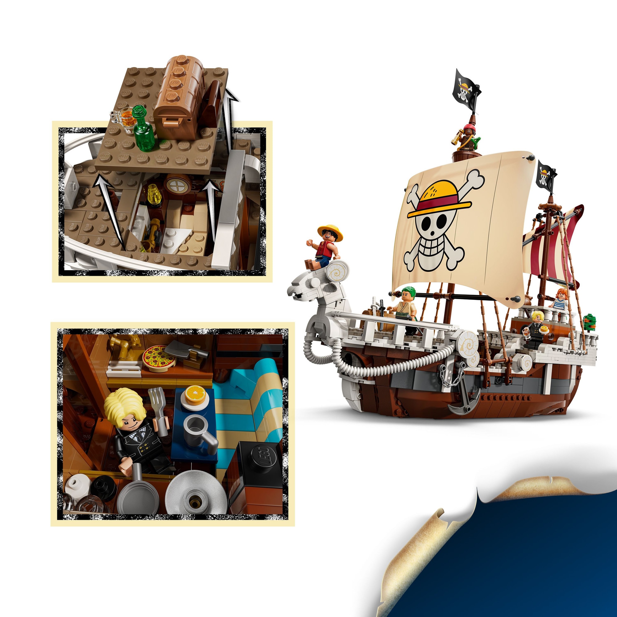 LEGO® ONE PIECE - Corabia de pirati Fasneata Merry 75639, 1376